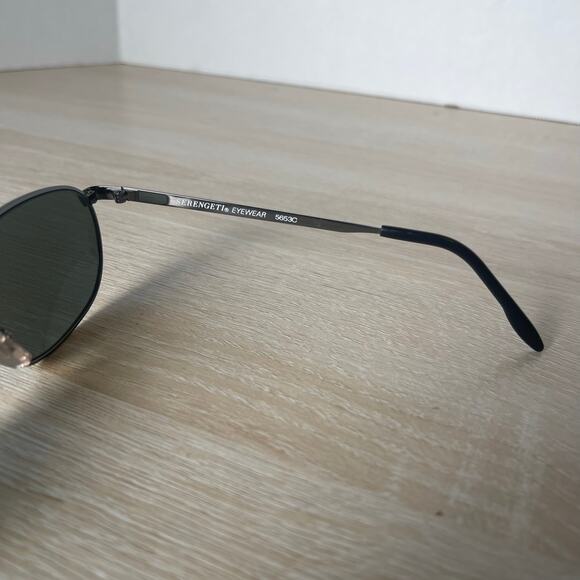 Vintage Serengeti 5653C Sunglasses Silver Metal Japan - Picture 6 of 10